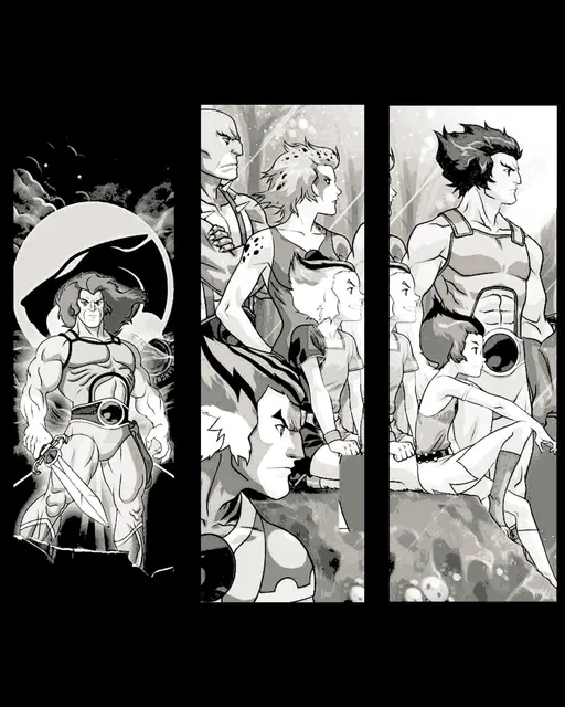 HueForge model: Thunder, thunder, thunder, Thundercats Ho! - Fanart set of Bookmarks by BooneCo3d