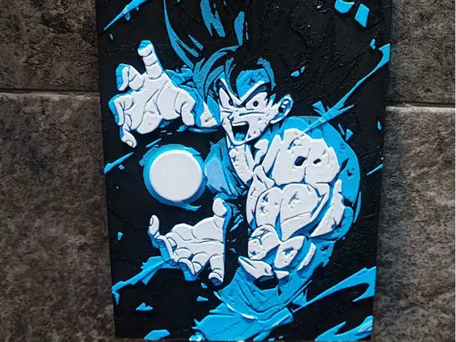 HueForge model: Goku by Garuda3D
