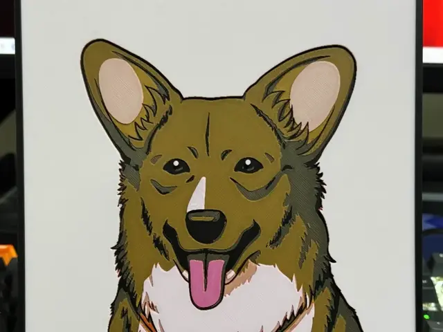 HueForge model: Cowboy Bebop - Ein - Hueforge by Strata Prints