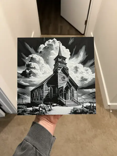 HueForge model: Western Era Church Art Hueforge by RP47 Designs