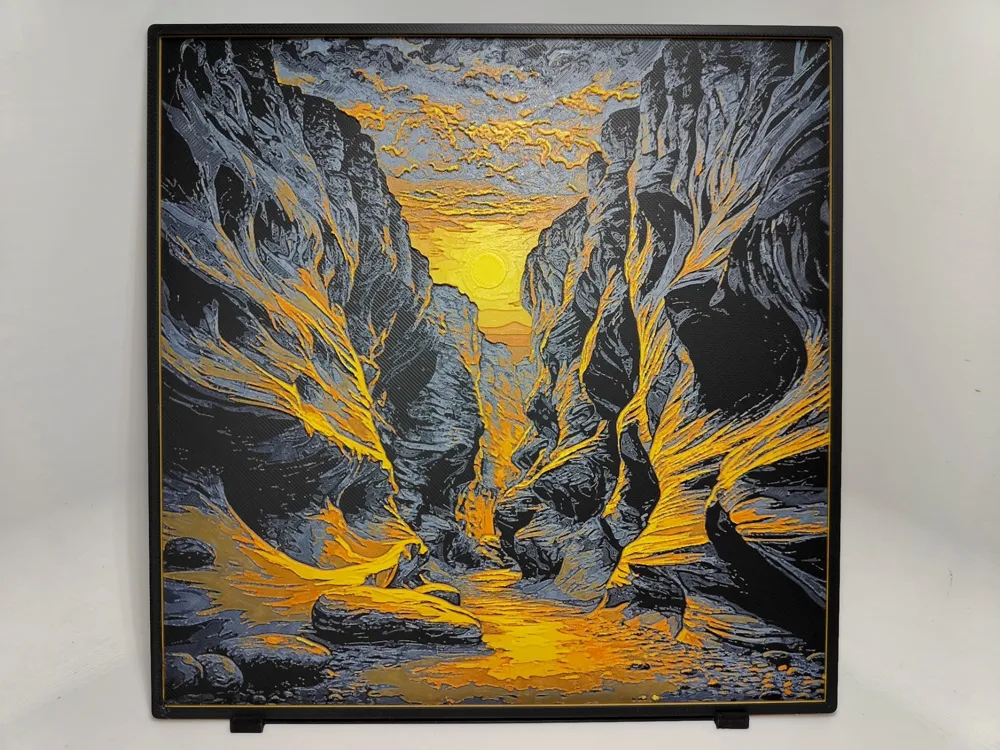 Antelope Canyon Sunset - Hueforge by BeaN HueForge model: Antelope Canyon Sunset - Hueforge by BeaN