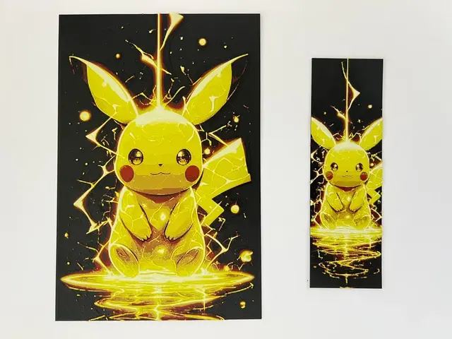 HueForge model: Pikachu Bookmark or Portrait by 3djd