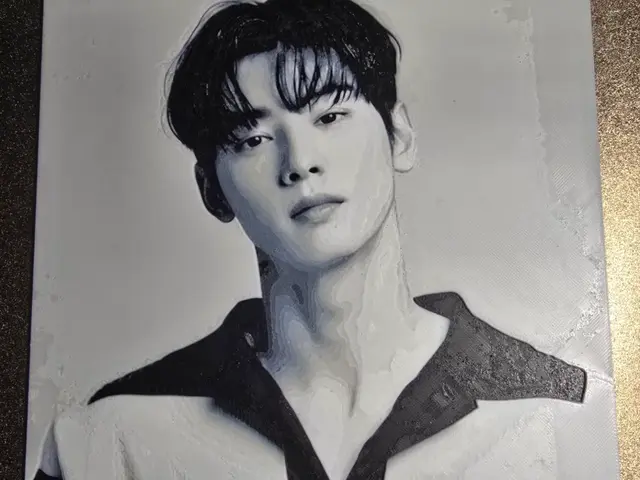 HueForge model: K-Drama - Cha Eun Woo Hueforge by 3D-Mentiel