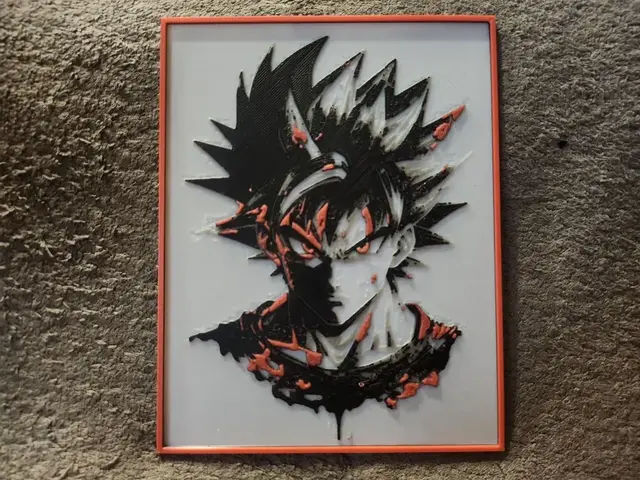 HueForge model: Goku - HueForge by keko