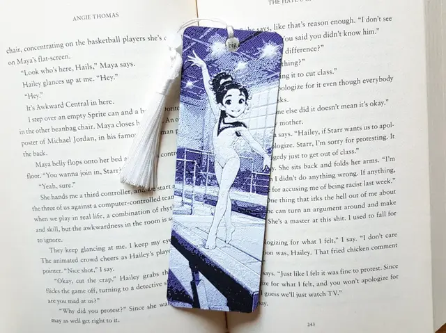 HueForge model: Bookmark, Gymnast, Girl by Dame Jo