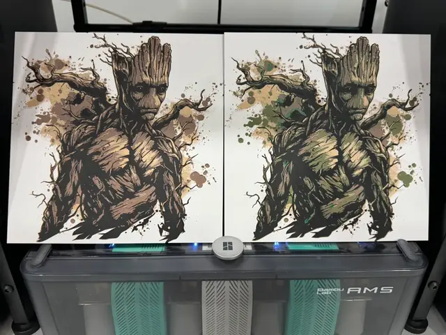 HueForge model: Groot - 4 & 6 Colour Versions - Hueforge by Canadian Gamer