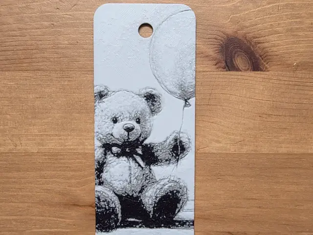 HueForge model: Teddy Bear Bookmark by Morganja