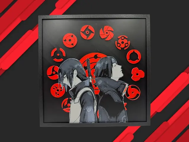 HueForge model: Uchiha Clan - Naruto Hueforge by Canadian Gamer
