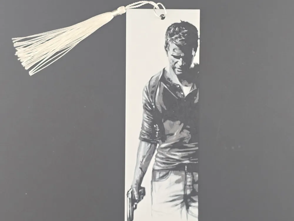 Marque-page Uncharted - Nathan Drake by 3D-Mentiel HueForge model: Marque-page Uncharted - Nathan Drake by 3D-Mentiel