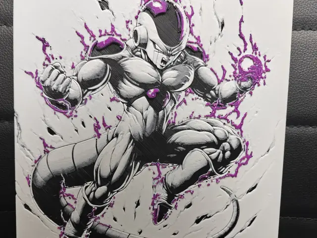 HueForge model: Frieza by TheHueforgeLady