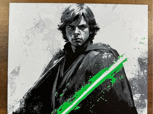 HueForge model: Luke Skywalker – Return of the Jedi Poster by 3D Prints By Vic