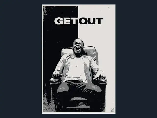 HueForge model: Get Out (Movie Poster - HueForge) by HugheCraft