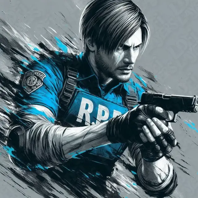 HueForge model: Leon S. Kennedy Hueforge by LoFi Layers