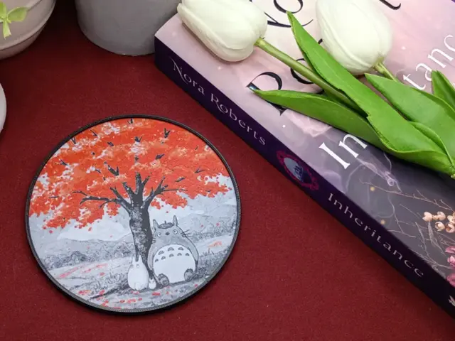 HueForge model: Springtime Totoro Coaster by 3djd