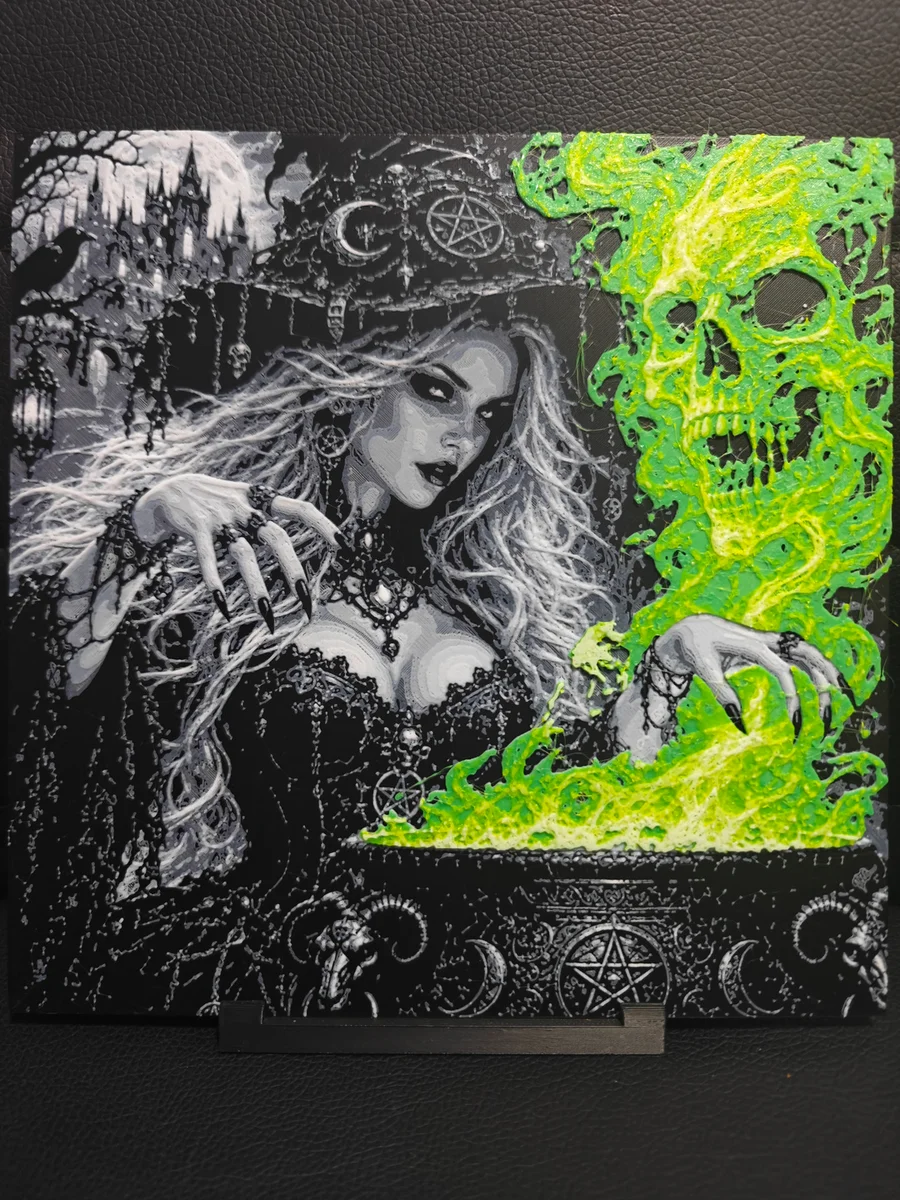 Witch cauldron / Dark Legends Collection by TheHueforgeLady HueForge model: Witch cauldron / Dark Legends Collection by TheHueforgeLady