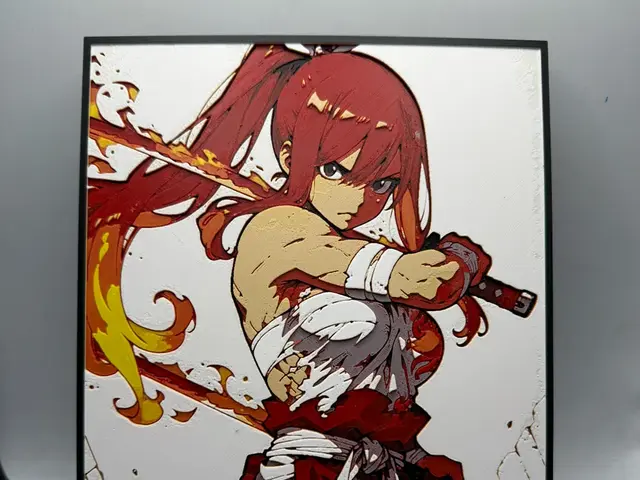 HueForge model: Erza Scarlet  Clear Heart by MonkeyForge 3D