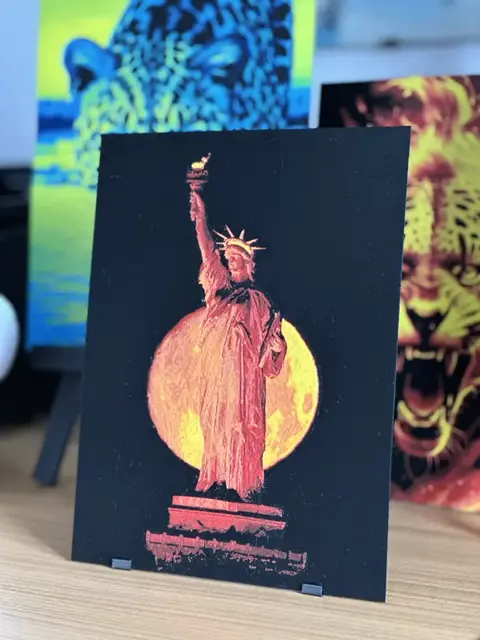 HueForge model: Statue of Liberty by night by enricoRE