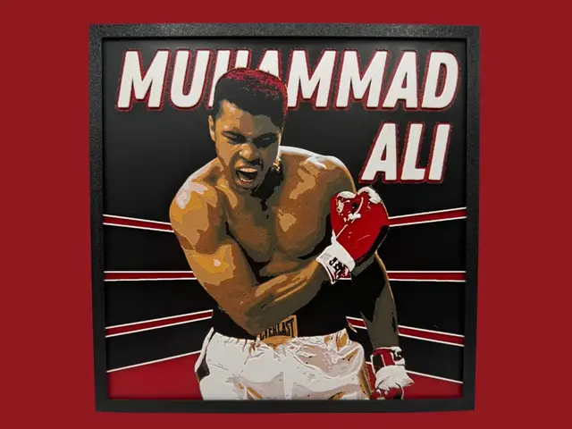 HueForge model: Muhammad Ali by Canadian Gamer