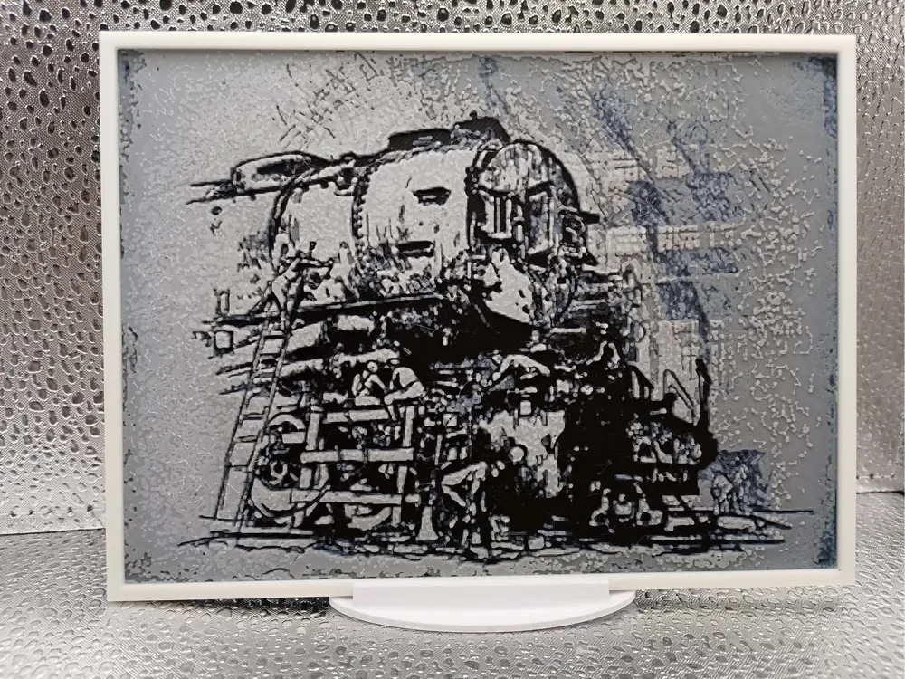 “Monster and Midgets” – Hueforge Railway Artwork by Borishotch Industries HueForge model: “Monster and Midgets” – Hueforge Railway Artwork by Borishotch Industries