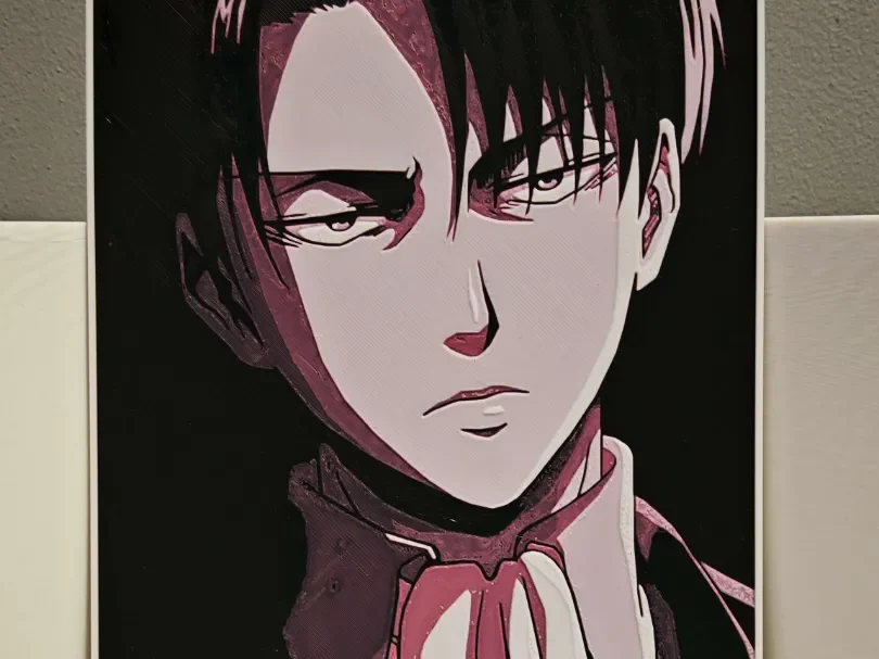 Levi - Attack on Titan by bzz999 HueForge model: Levi - Attack on Titan by bzz999