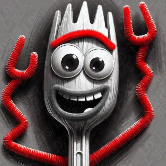 HueForge model: Forky Hueforge by LoFi Layers