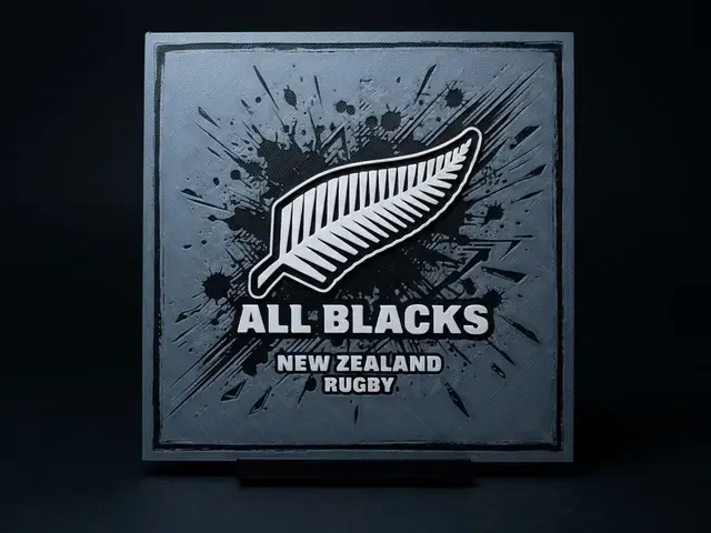 HueForge model: New Zealand All Blacks - Hueforge by LED