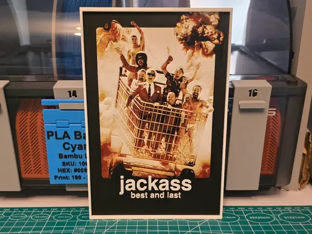 HueForge model: Jackass: Best and Last Movie Poster - Hueforge Art by Lumpy3D