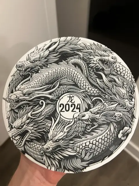 HueForge model: 2024 Dragon Hueforge NO AMS Needed by RP47 Designs