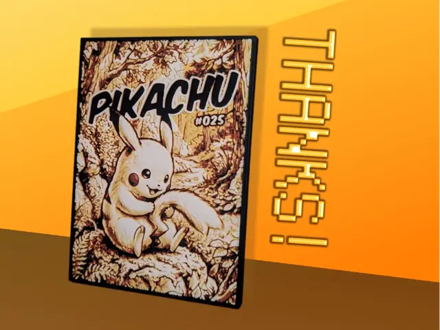 HueForge model: Pikachu Pokemon Hueforge & Frame by Nextopia