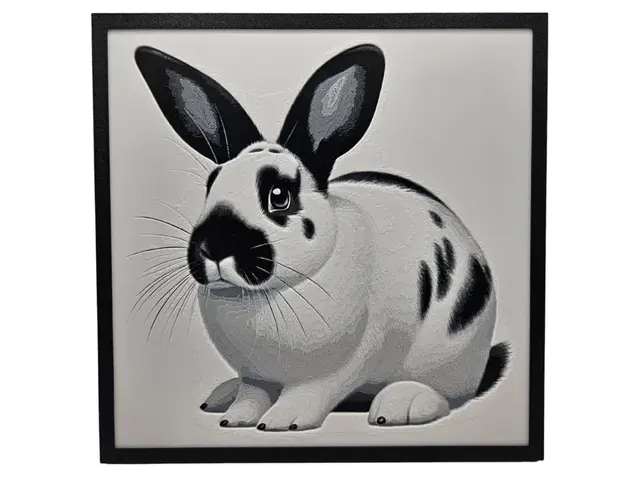HueForge model: Californian Rabbit by BusyKikiBee