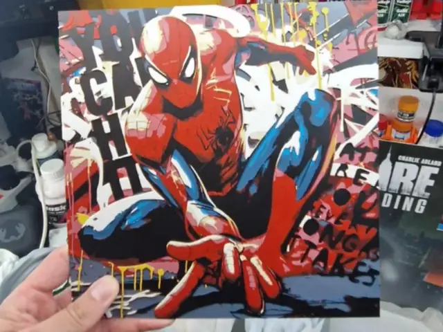 HueForge model: Spider-man Hueforge - Street Art by Dakiren