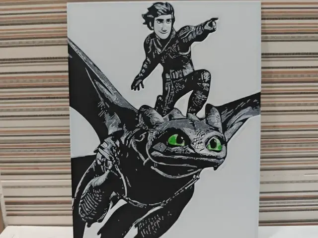 HueForge model: Hueforge how to train your dragon by Litolunar