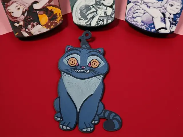 HueForge model: Kpop Derpy Cat Christmas Ornament by MythicHue's