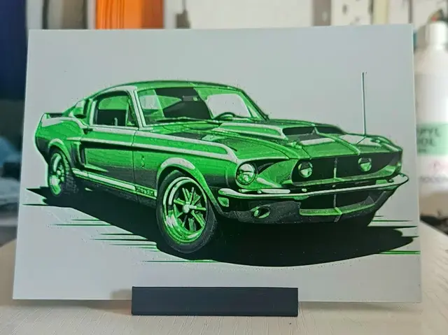 HueForge model: Muscle Car by Mano's 3d_Art