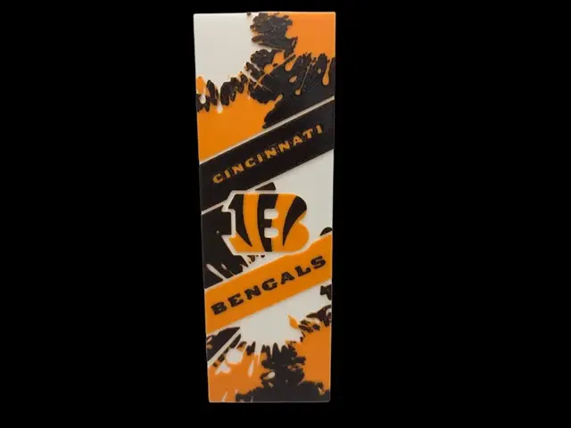 HueForge model: Cincinnati Bengals 50x150mm Bookmark by MythicHue's