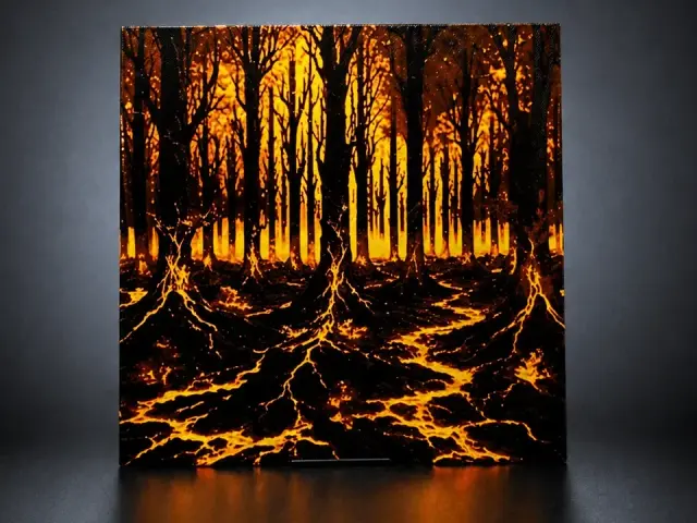 HueForge model: Forest of Flames - The Burning Roots by Aleksandr