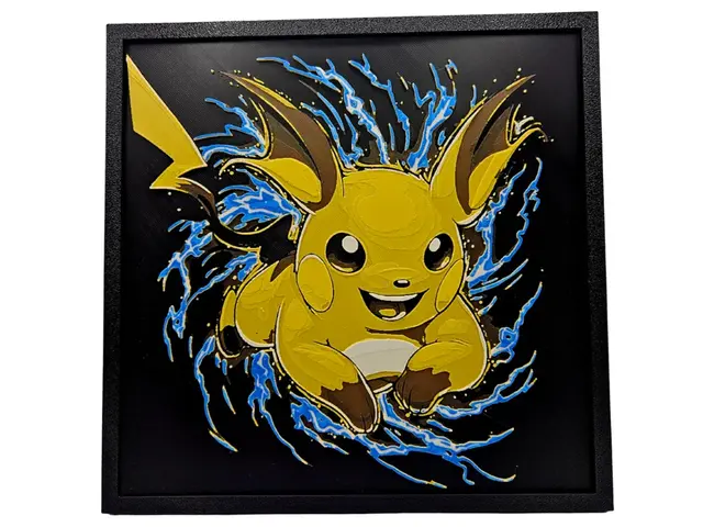 HueForge model: Raichu by BusyKikiBee