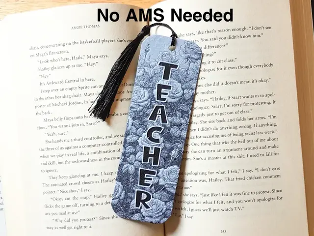 HueForge model: Bookmark, Teacher. Hueforge by Dame Jo