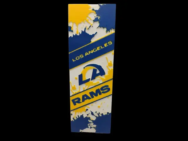 HueForge model: L.A. Rams 50x150mm Bookmark by MythicHue's
