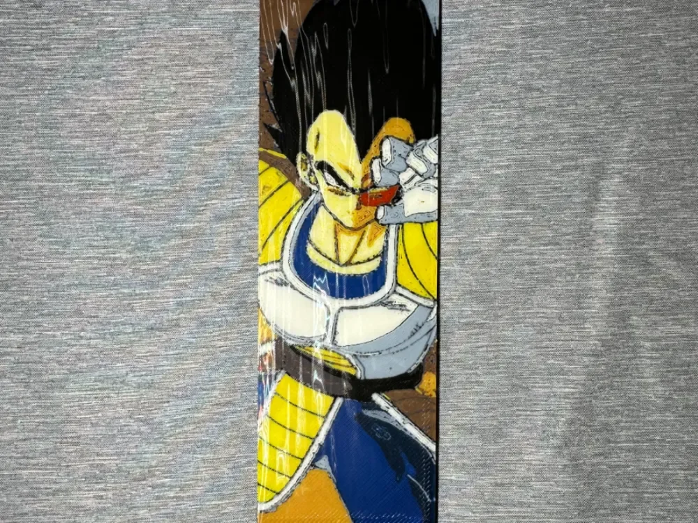 Vegeta Bookmark - Flatforge by Hey Ben HueForge model: Vegeta Bookmark - Flatforge by Hey Ben