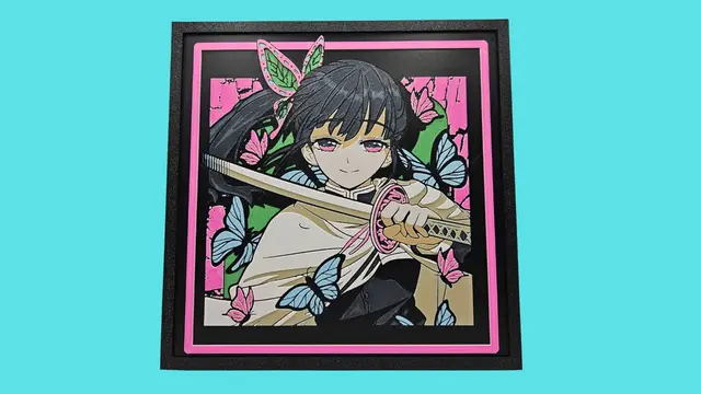 HueForge model: Demon Slayer - Kanao Tsuyuri by BusyKikiBee