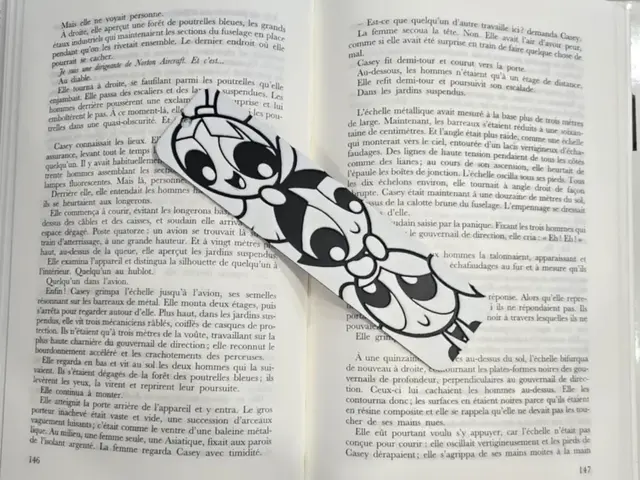 Bookmark Powerpuff Girls  Only Black & White
