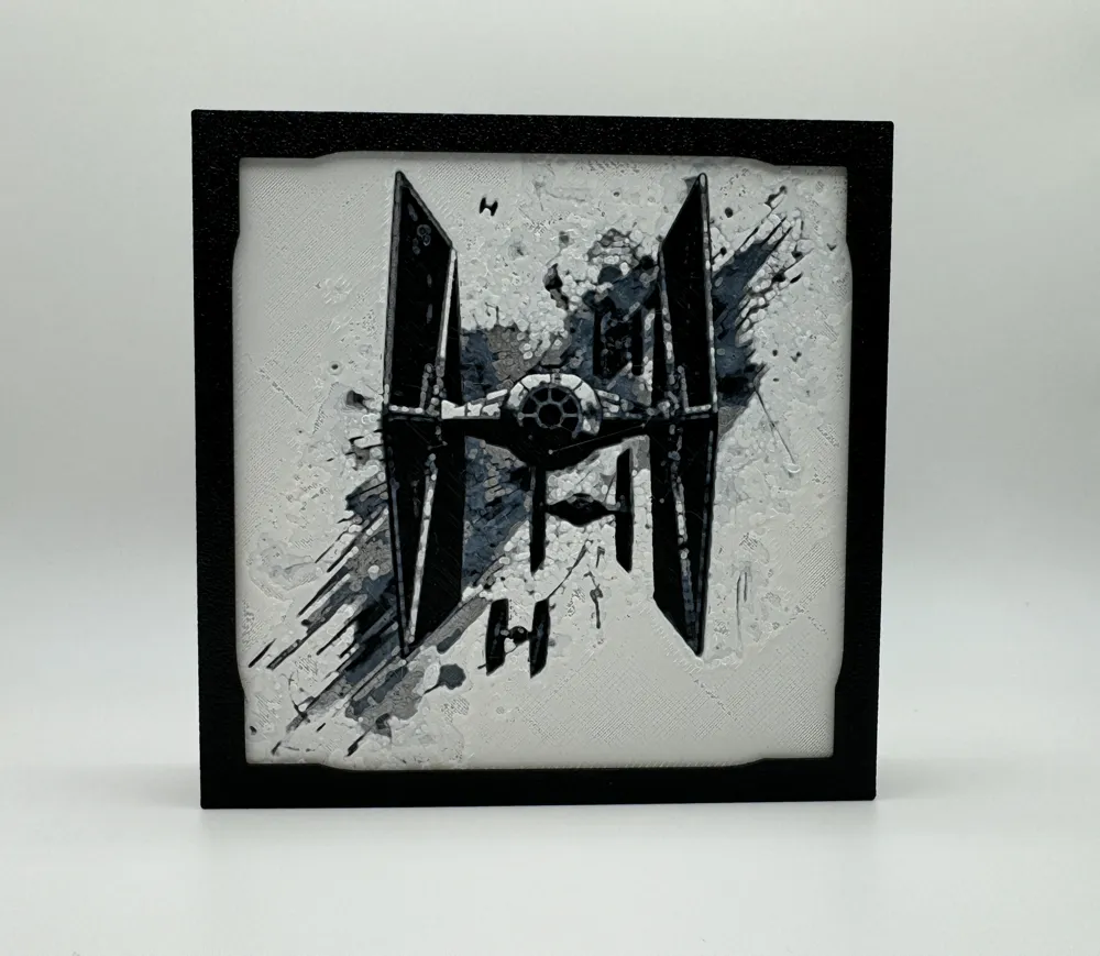 Tie Fighters - Star Wars Hueforge by Canadian Gamer HueForge model: Tie Fighters - Star Wars Hueforge by Canadian Gamer