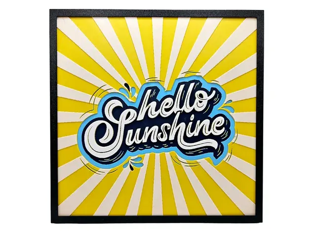 HueForge model: Hello Sunshine by BusyKikiBee