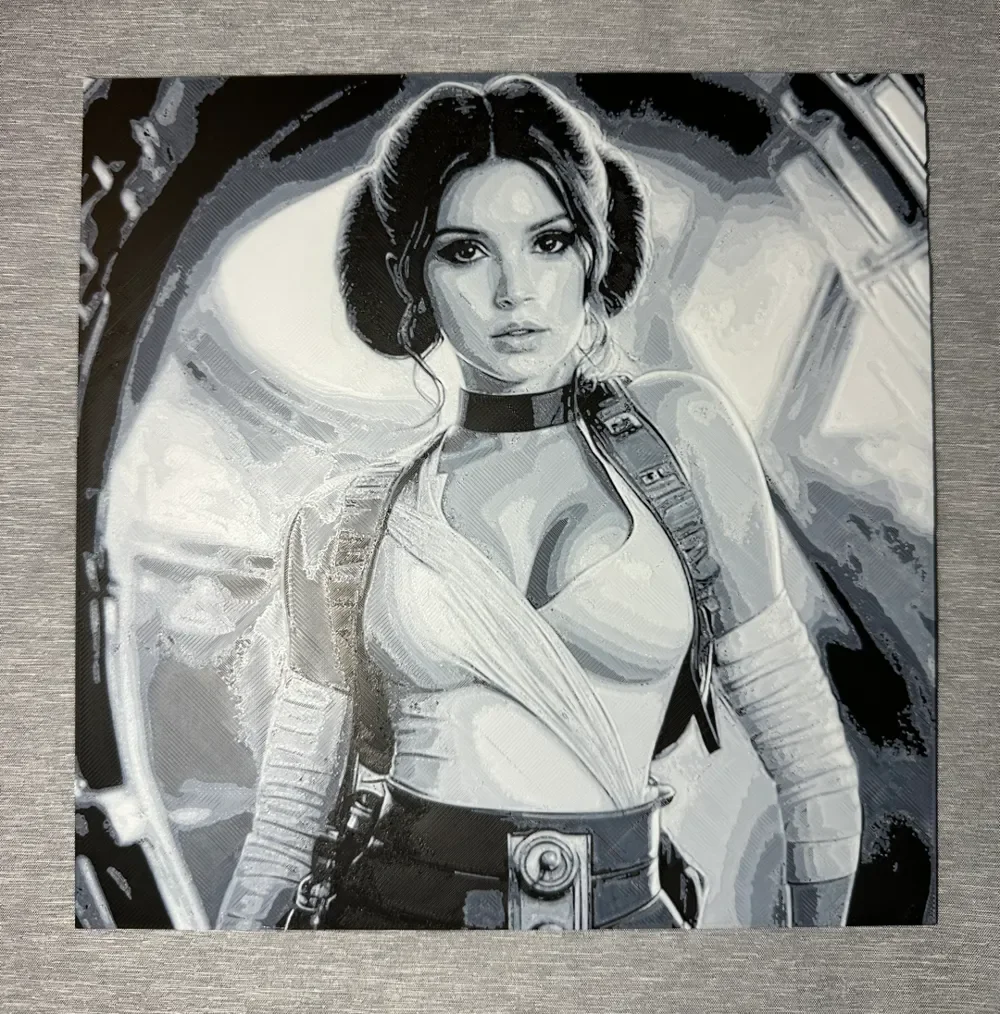 Princess Leia Hueforge by Hey Ben HueForge model: Princess Leia Hueforge by Hey Ben
