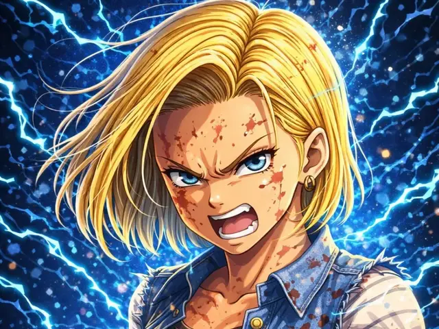HueForge model: C18- Cyborg 18 Dragon Ball by Hueforge Maker