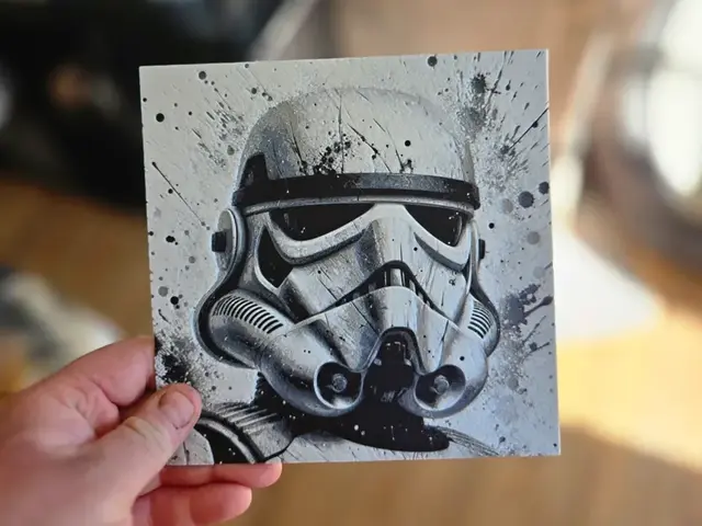 HueForge model: Graffiti Stormtrooper Hueforge by 3Ree Printing