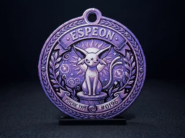 HueForge model: Espeon #0196 - Pokemon Ornament by LED