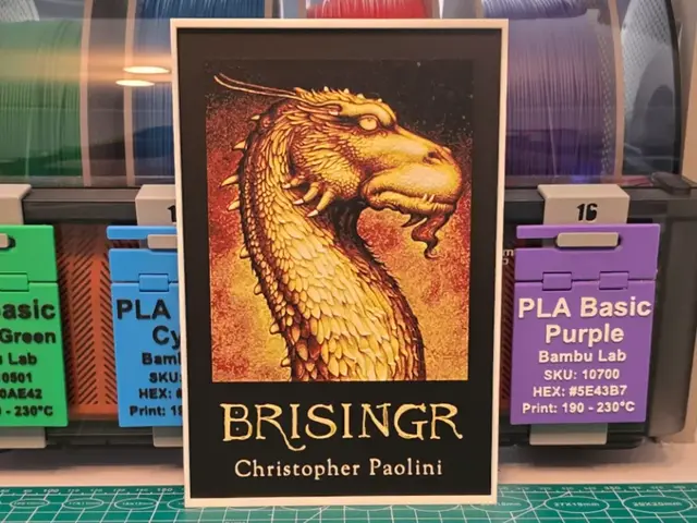 HueForge model: Brisingr Book Poster - Hueforge Art by Lumpy3D