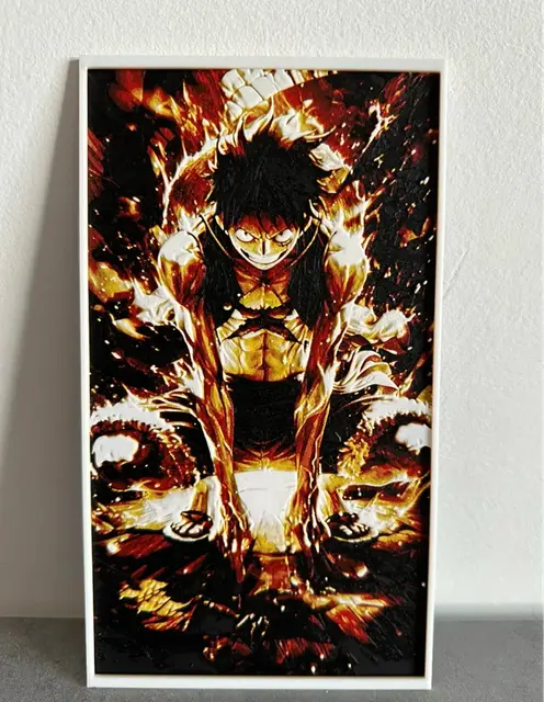 HueForge model: LUFFY ONE PIECE HUEFORGE INSANE HAKI by Giamma933